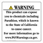 California Prop 65 Consumer Product Warning Sign CAWE-42848