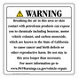 California Prop 65 Vehicle Warning Sign CAWE-43041