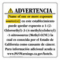 Spanish California Prop 65 Hotel Warning Sign CAWS-39540