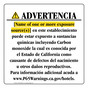 Spanish California Prop 65 Hotel Warning Sign CAWS-39762