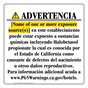 Spanish California Prop 65 Hotel Warning Sign CAWS-39977