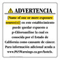 Spanish California Prop 65 Hotel Warning Sign CAWS-40211