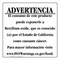 Spanish California Prop 65 Food Warning Sign CAWS-40641