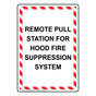 Portrait Remote Pull Station For Hood Sign NHEP-32688_WRSTR