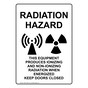Radiation Hazard Sign for Hazmat NHEP-16495
