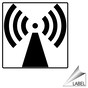 Radio Frequency Radiation Symbol Label for Process Hazards LABEL_SYM_10_a