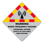 Warning Radio Frequency Hazard Sign RF-16369