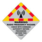 Warning Radio Frequency Hazard Sign RF-17184