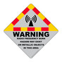 Warning Radio Frequency Burn Hazard Sign RF-17185