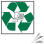 Mixed Paper Recycle Symbol Label for Recycling / Trash / Conserve LABEL_SYM_365