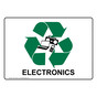 Electronics Sign for Recyclable Items NHE-14238