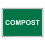 Compost Sign for Recyclable Items NHE-18399