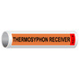 Orange Thermosyphon Receiver High Pipe Marking Label PIPE-50863