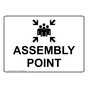 Assembly Point Sign for Emergency Response NHE-25666