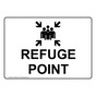 Refuge Point Sign for Emergency Response NHE-27805