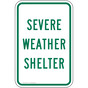 Severe Weather Shelter Sign for Emergency Response PKE-27711