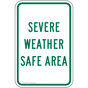 Severe Weather Safe Area Sign for Emergency Response PKE-27731