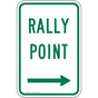 Rally Point [ Right Arrow ] Sign PKE-27736