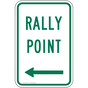 Rally Point [ Left Arrow ] Sign PKE-27737