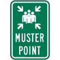 Muster Point Sign for Emergency Response PKE-27751