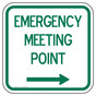 Emergency Meeting Point [ Right Arrow ] Sign PKE-27779