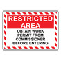 Obtain Work Permit From Commissioner Before Sign NHE-34940_WRSTR