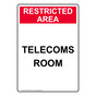 Portrait Telecoms Room Sign NHEP-34948