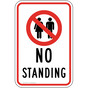 No Standing Sign for Parking Control PKE-19413