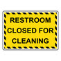 Restroom Closed For Cleaning Sign NHE-37134_YBSTR