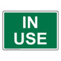 In Use Sign NHE-37027_GRN