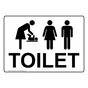 Toilet Sign With Symbol NHE-37446