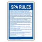 Rhode Island Spa Rules Sign NHE-15310-RhodeIsland