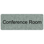 Platinum Marble Engraved Conference Room Sign EGRE-285_Black_on_PlatinumMarble