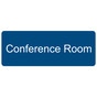 Blue Engraved Conference Room Sign EGRE-285_White_on_Blue