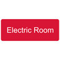 Red Engraved Electric Room Sign EGRE-301_White_on_Red