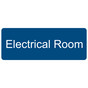 Blue Engraved Electrical Room Sign