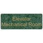 Verde Engraved Elevator Mechanical Room Sign EGRE-306_Gold_on_Verde