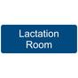 Blue Lactation Room Engraved Sign EGRE-37153-WHTonBLU