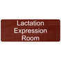 Cinnamon Lactation Expression Room Engraved Sign EGRE-37162-WHTonCNMN