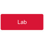 Red Engraved Lab Sign