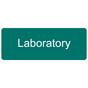 Green Engraved Laboratory Sign