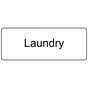White Engraved Laundry Sign