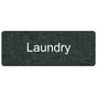 Charcoal Marble Engraved Laundry Sign EGRE-395_White_on_CharcoalMarble