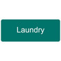 Green Engraved Laundry Sign
