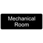 Black Engraved Mechanical Room Sign EGRE-426_White_on_Black