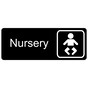 Black Engraved Nursery Sign with Symbol