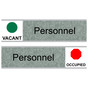 Platinum Marble Personnel (Vacant/Occupied) Sliding Engraved Sign