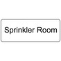 White Engraved Sprinkler Room Sign
