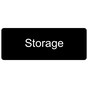 Black Engraved Storage Sign