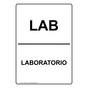 Lab Bilingual Sign for Wayfinding NHB-8219